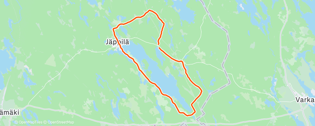 Map of the activity, Syvänsi, pk