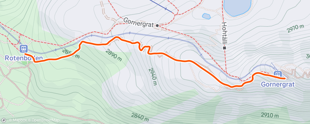 Map of the activity, Traillauf mit Junior
