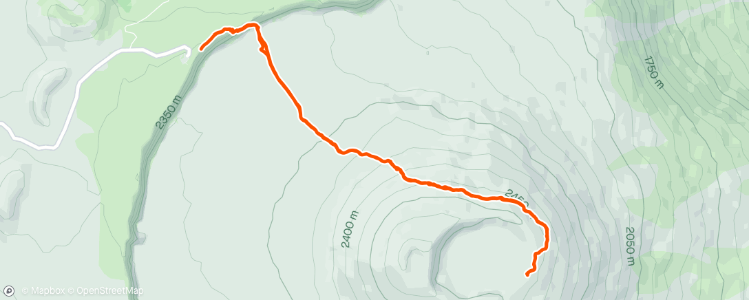 Mapa de la actividad, Ascension Piton de la Fournaise