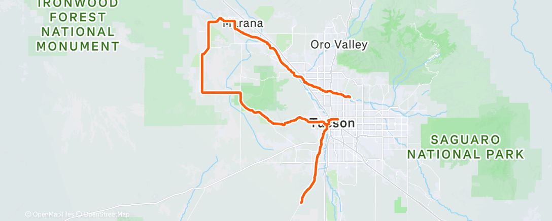 Map of the activity, Cycling 😩.. what a day