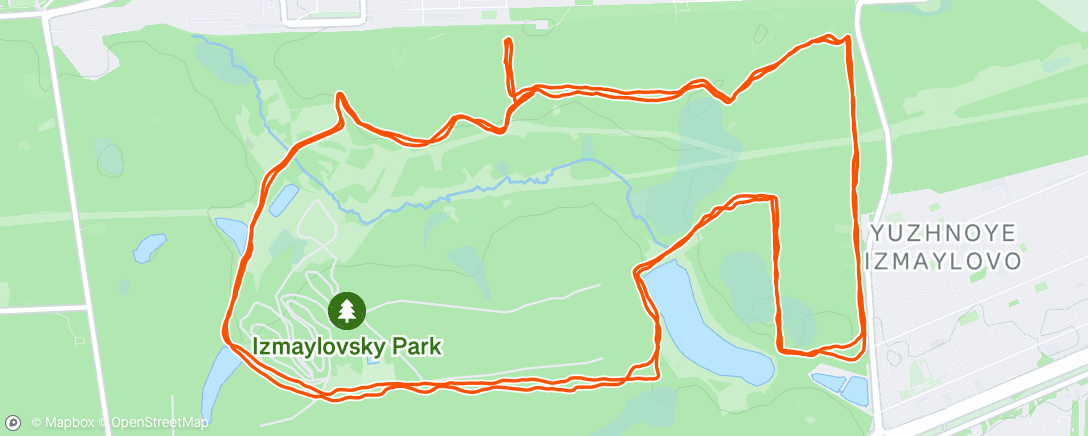 Map of the activity, Morning Run