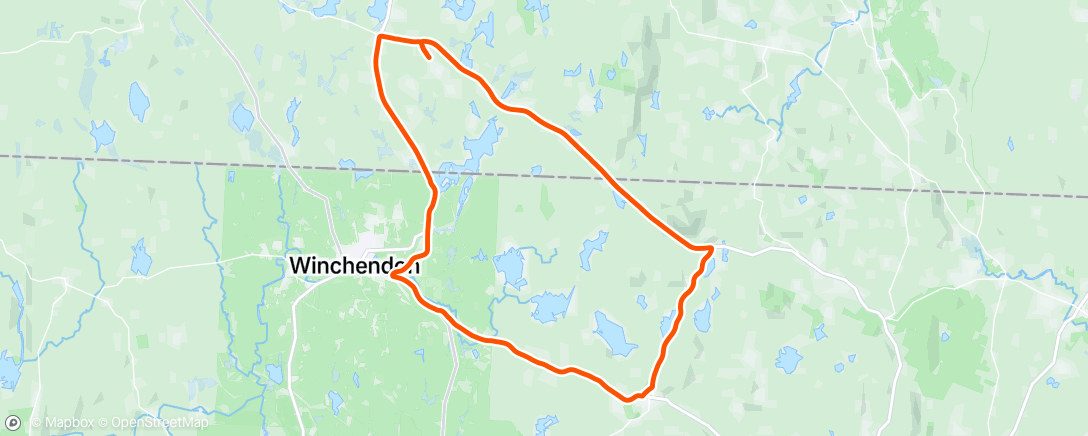 Map of the activity, Afternoon Ride