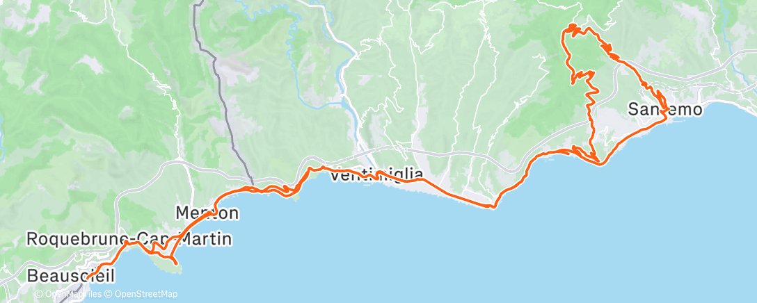 Mappa dell'attività Cycling