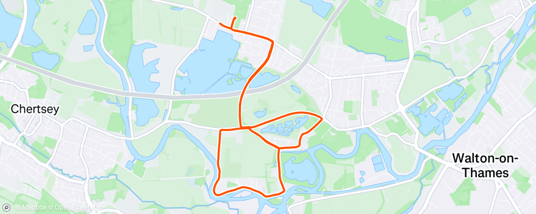 Map of the activity, 10km Z2 🏃🏽‍♂️