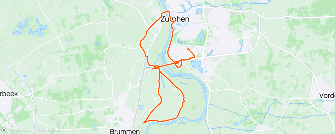 Map of the activity, Lange duurloop - fast finish