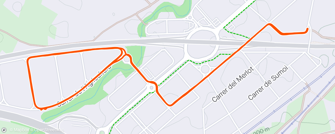 Map of the activity, 13km Series 20x30" @3:45 rec. 1'