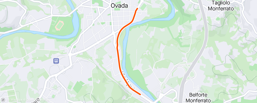 Map of the activity, ROUVY - Ovada to Arenzano | Italy
