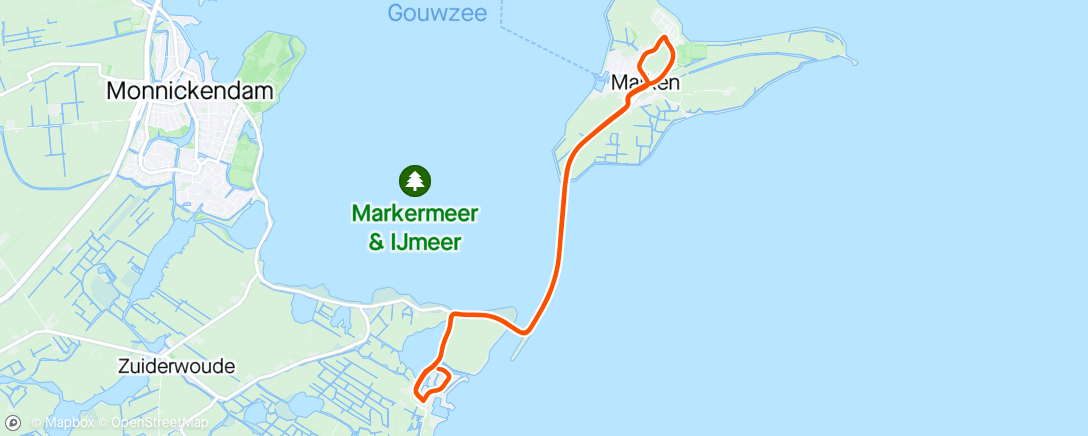 Map of the activity, 🇳🇱 A jeun Île de Marken 🇳🇱
