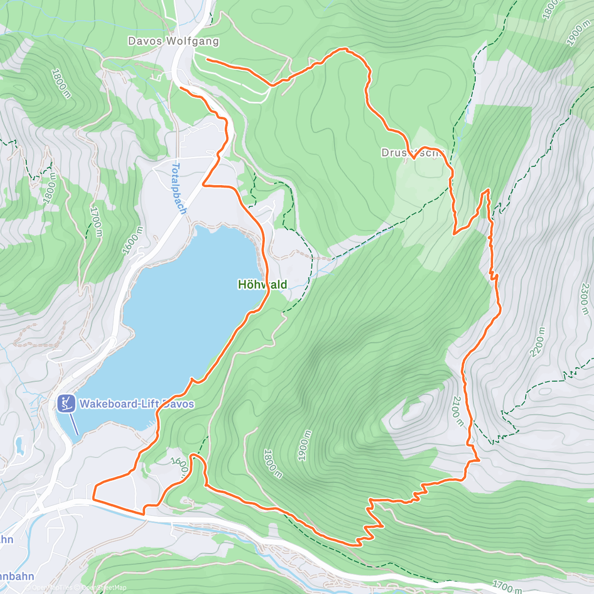 Map of the activity, Cool run to kick off davos!