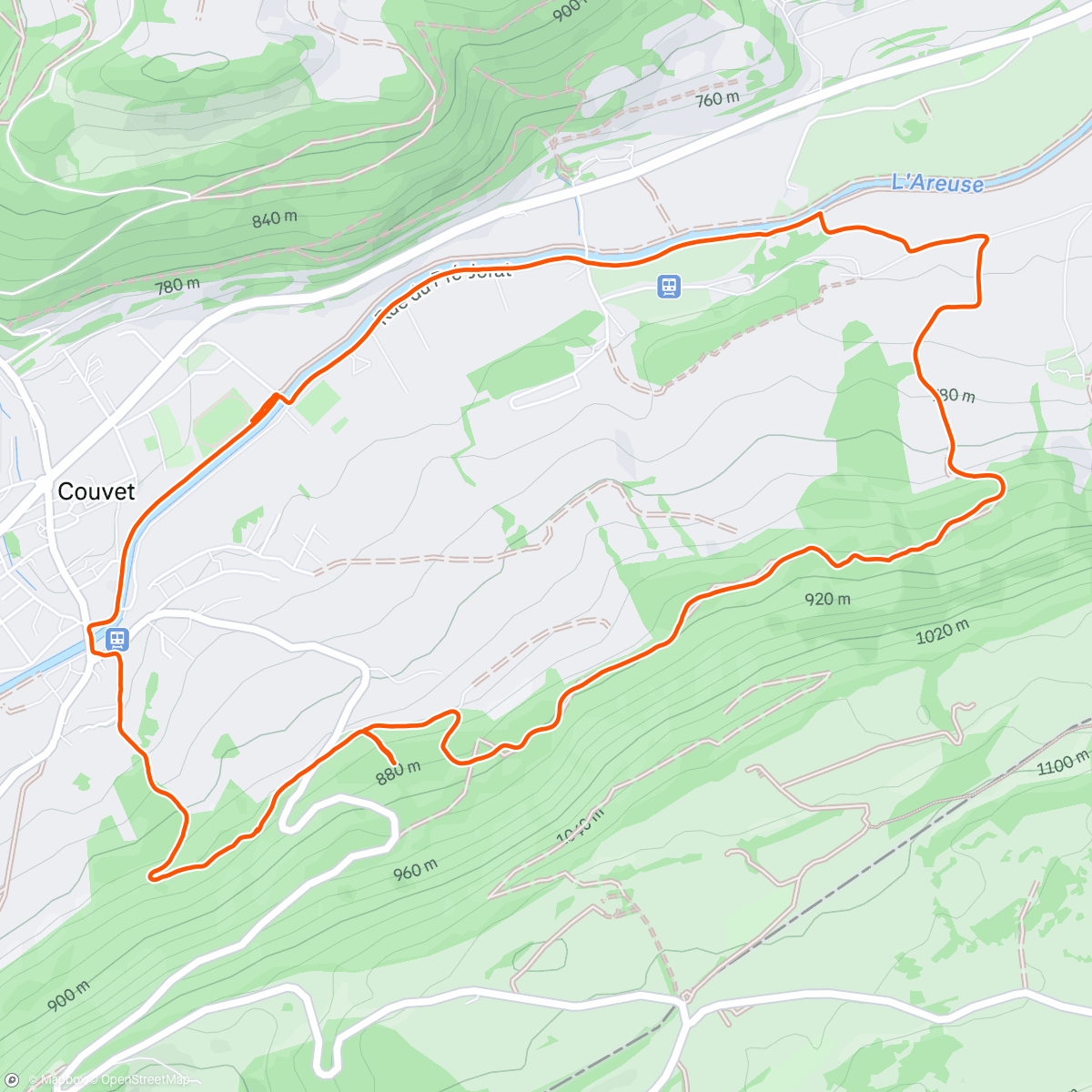 Map of the activity, Couvet, NE - Helsana Trail Vert 🏃‍♂️ ⛰️
