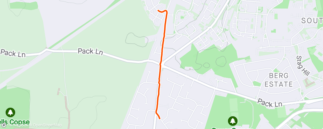 Map of the activity, Walk to work.