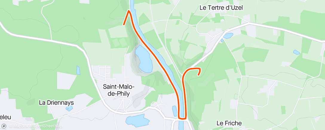 Map of the activity, Vélo, via Social Ride