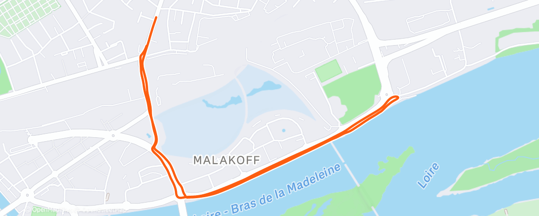 Map of the activity, Fahrt am Nachmittag