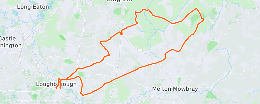 Map of the activity, ‘Got somewhere to be at 2:30’