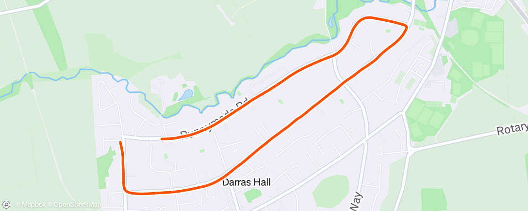 Map of the activity, Morning Run