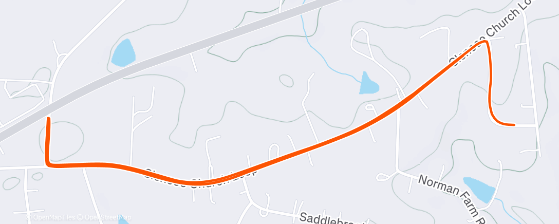 Map of the activity, Morning Walk