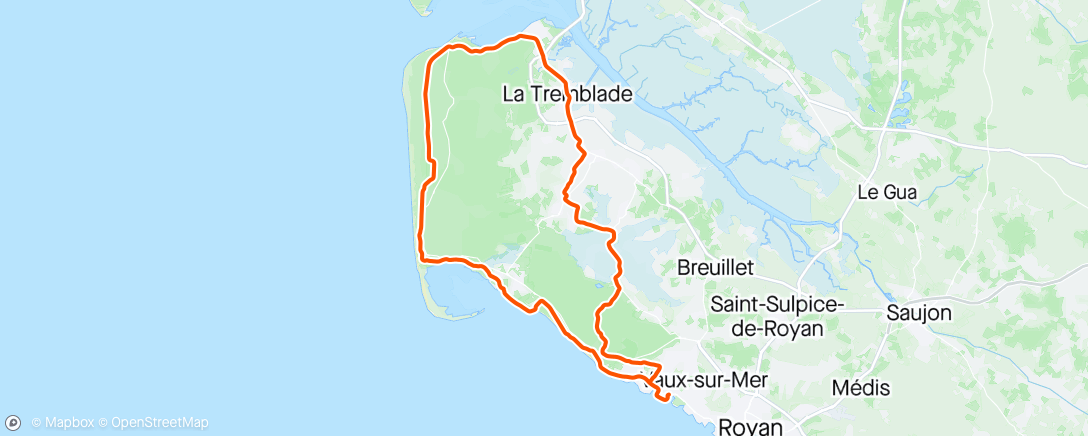 Map of the activity, S 179 - Sortie Presqu'île d'Arvert avec le 🌞