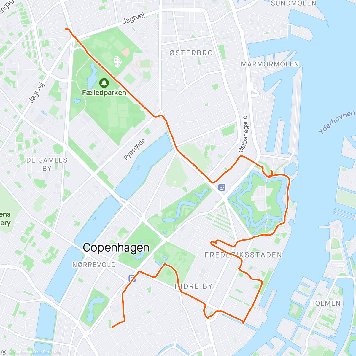 Map of the activity, Runseeing tour