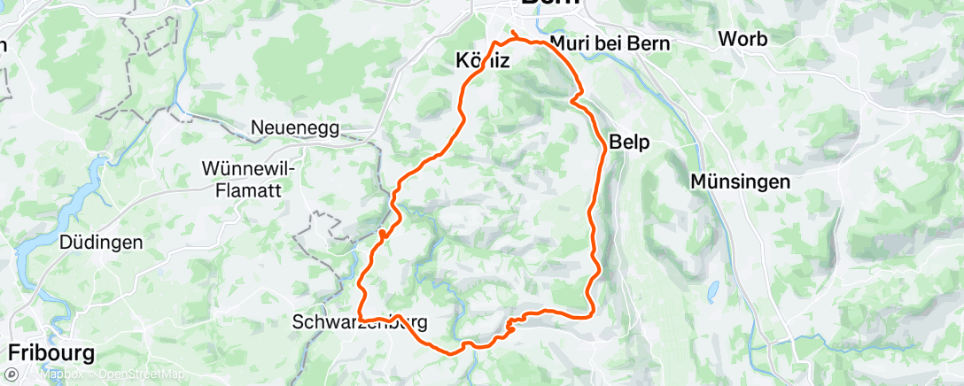 Map of the activity, Morning Ride