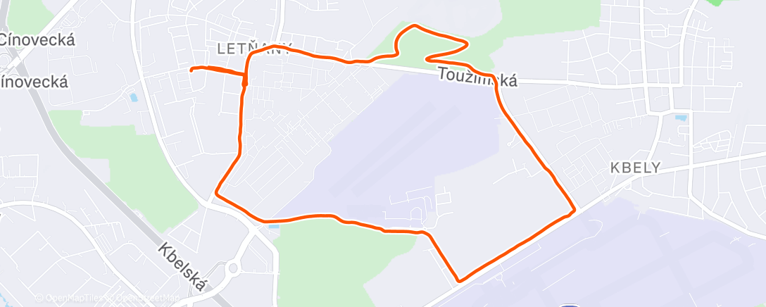 Карта физической активности (Morning Run)