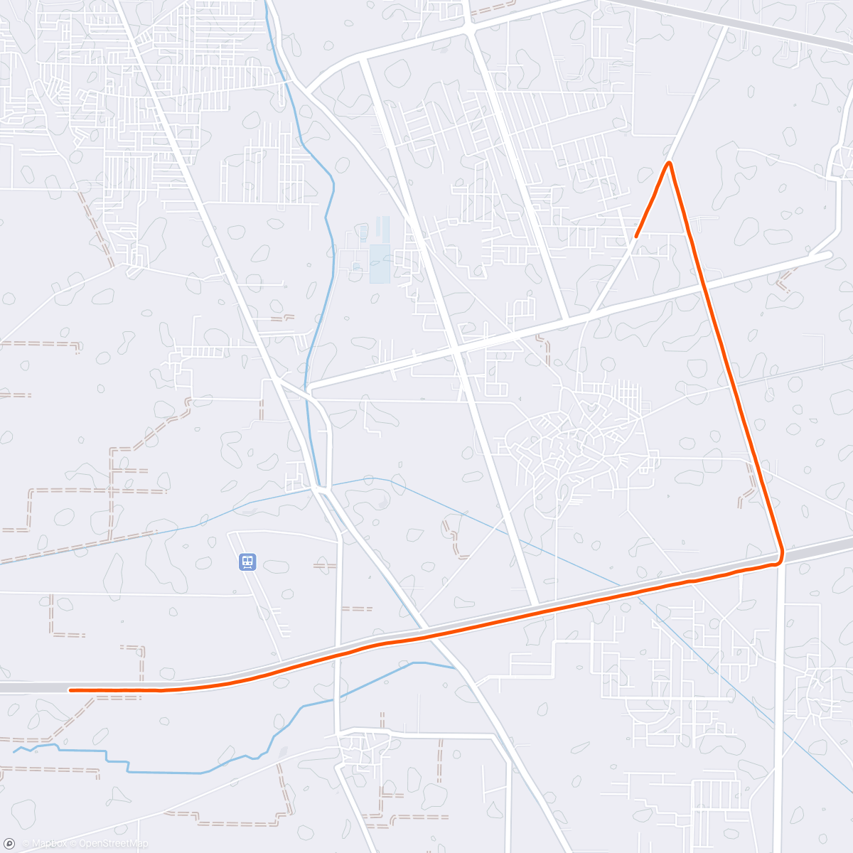 Map of the activity, Morning Run