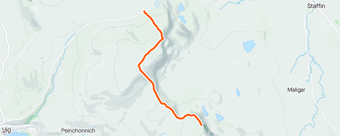 Mapa de la actividad, Evening Hike