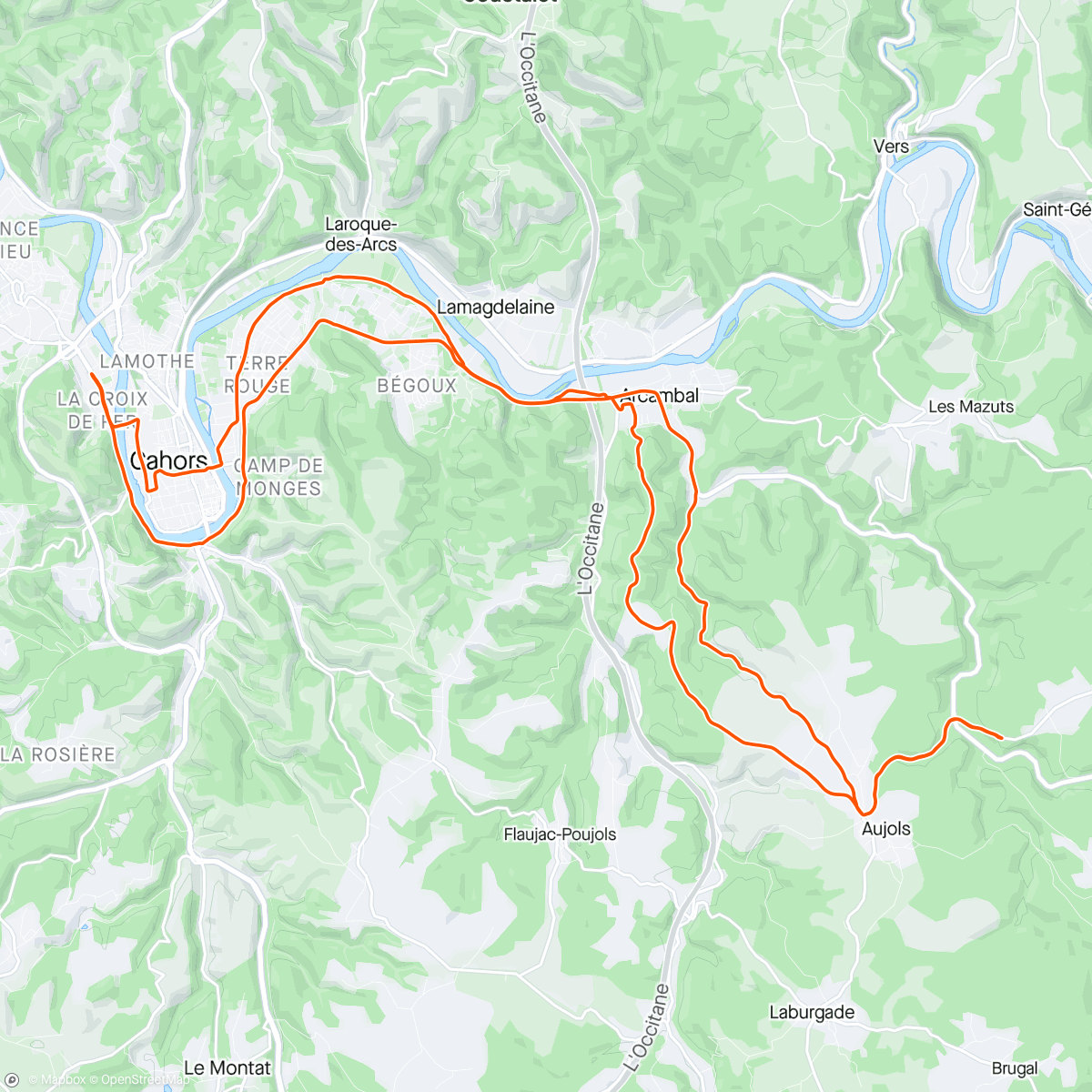 Mapa de la actividad (E-cargo bike Ride)