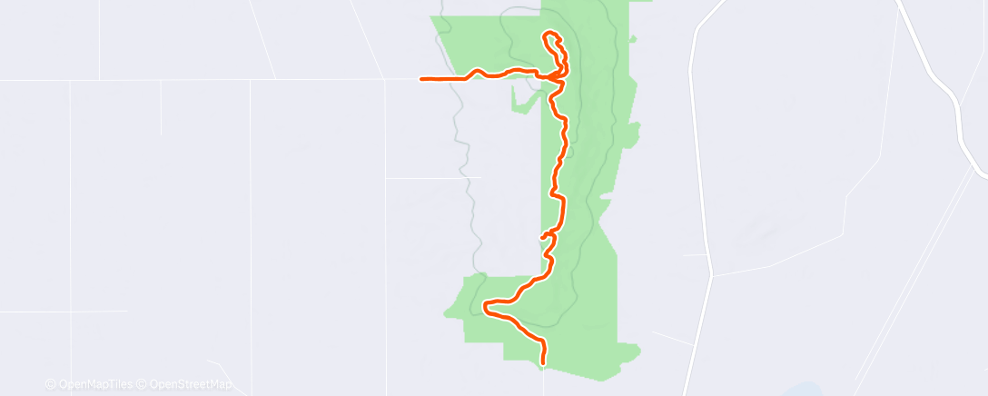 Map of the activity, Morning Trail Run