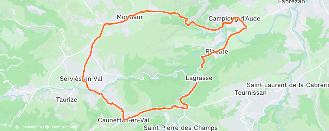 Карта физической активности (Afternoon Ride)