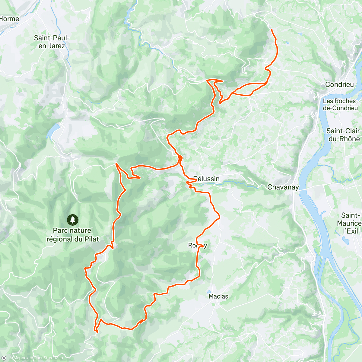 Map of the activity, Le retour à l'oeillon qui fait du bien ⛰☀️