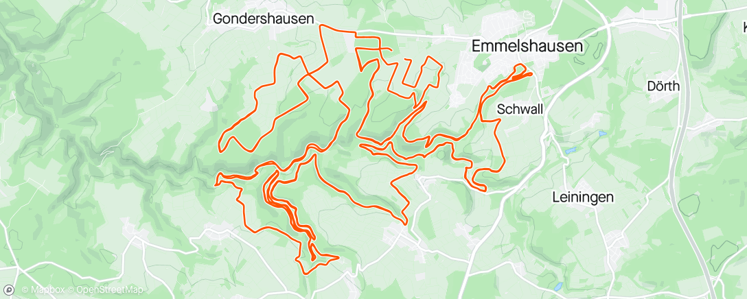 Map of the activity, Schinderhannes MTB 2024