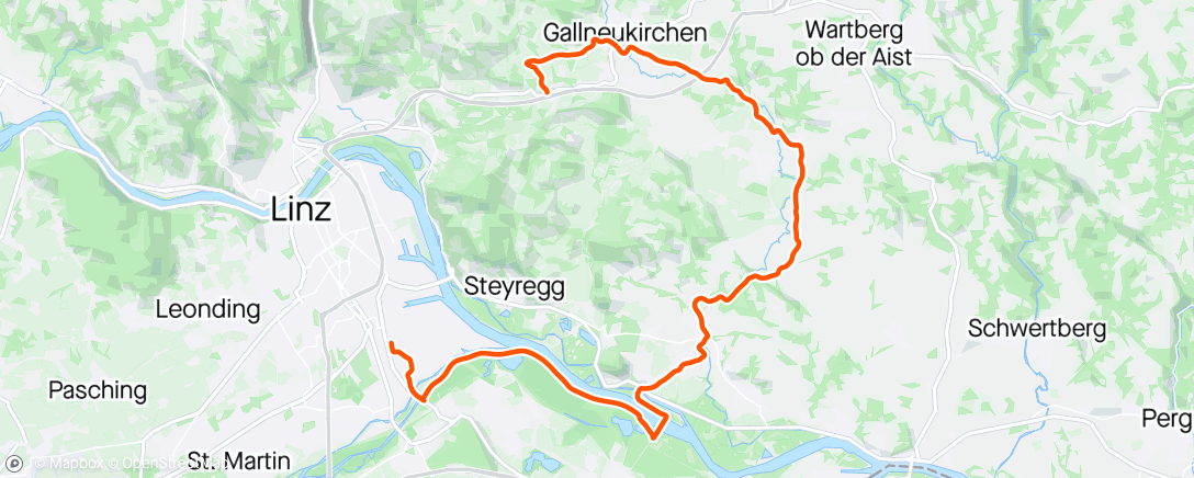 Map of the activity, Via St.Georgen, RR