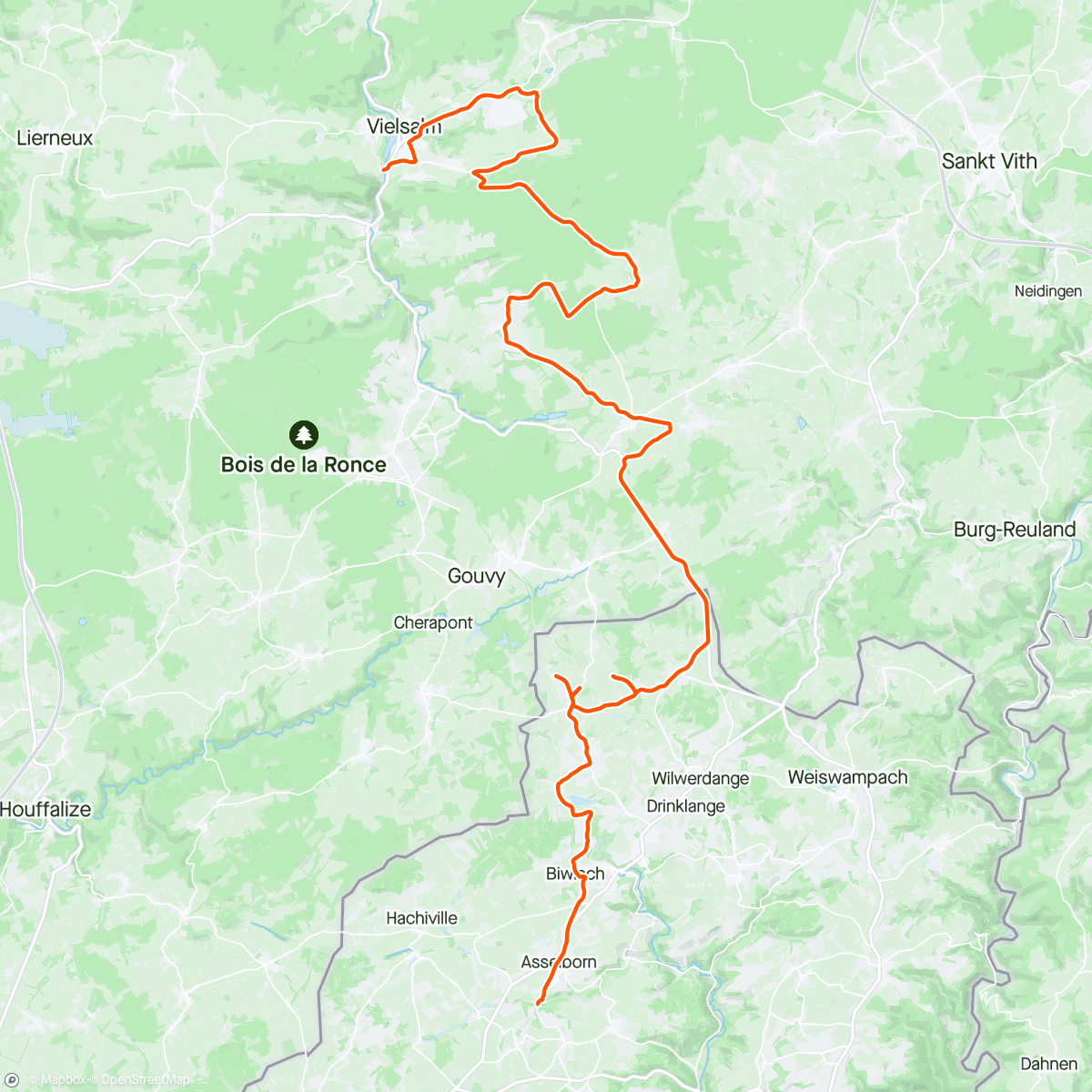 Map of the activity, Luxemburgs 'onverhard' wint het van Belgisch 'verhard'