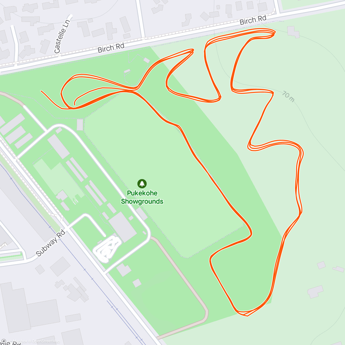 Map of the activity, Auckland XC GP 1 - Pukekohe Showgrounds