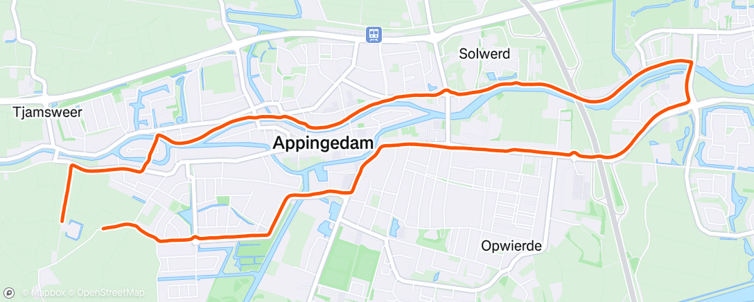 Map of the activity, Ochtendloop