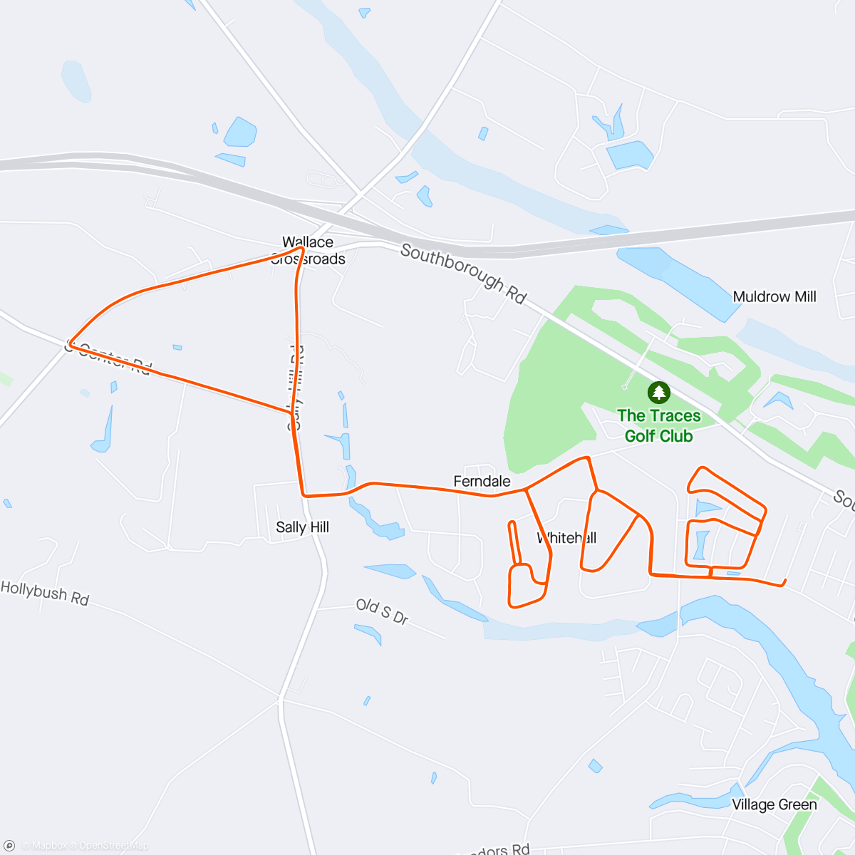 Map of the activity, Warmup weekend