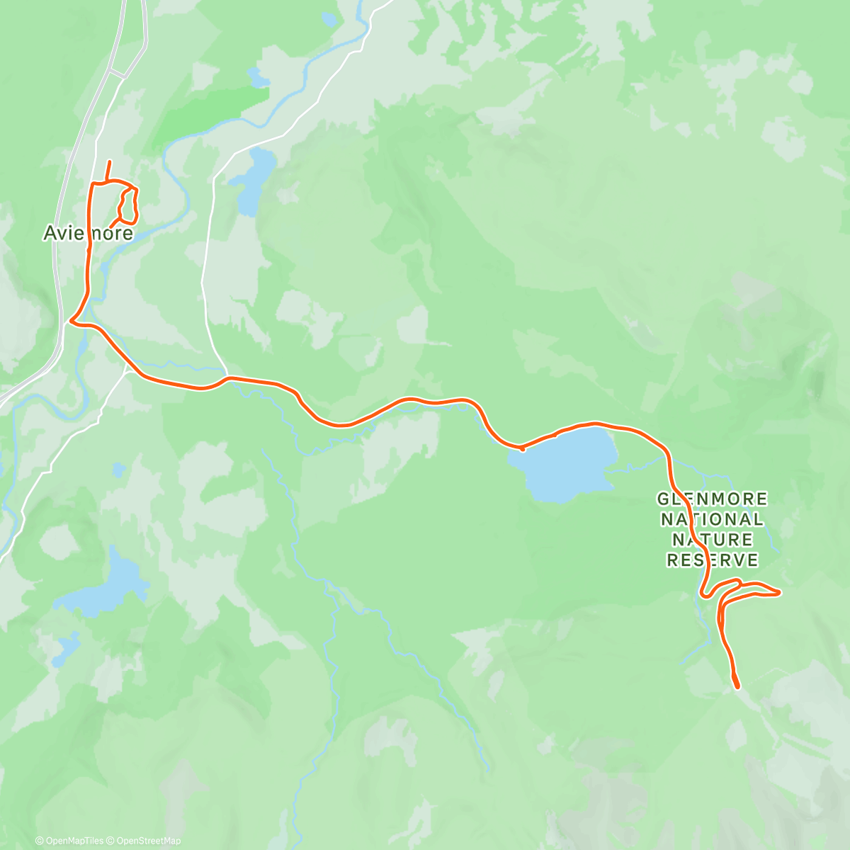 Map of the activity, Afternoon Ride