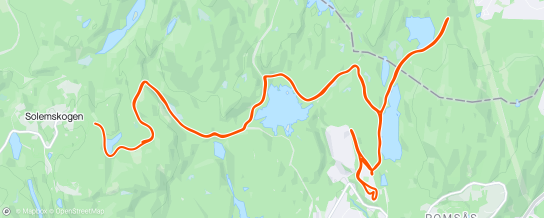 Map of the activity, Magisk skate Solemskogen