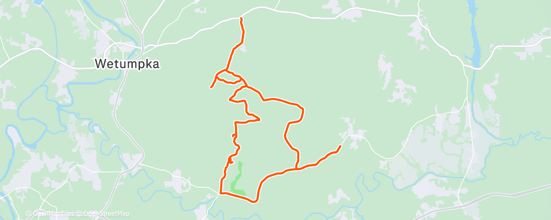 Map of the activity, Morning Ride
