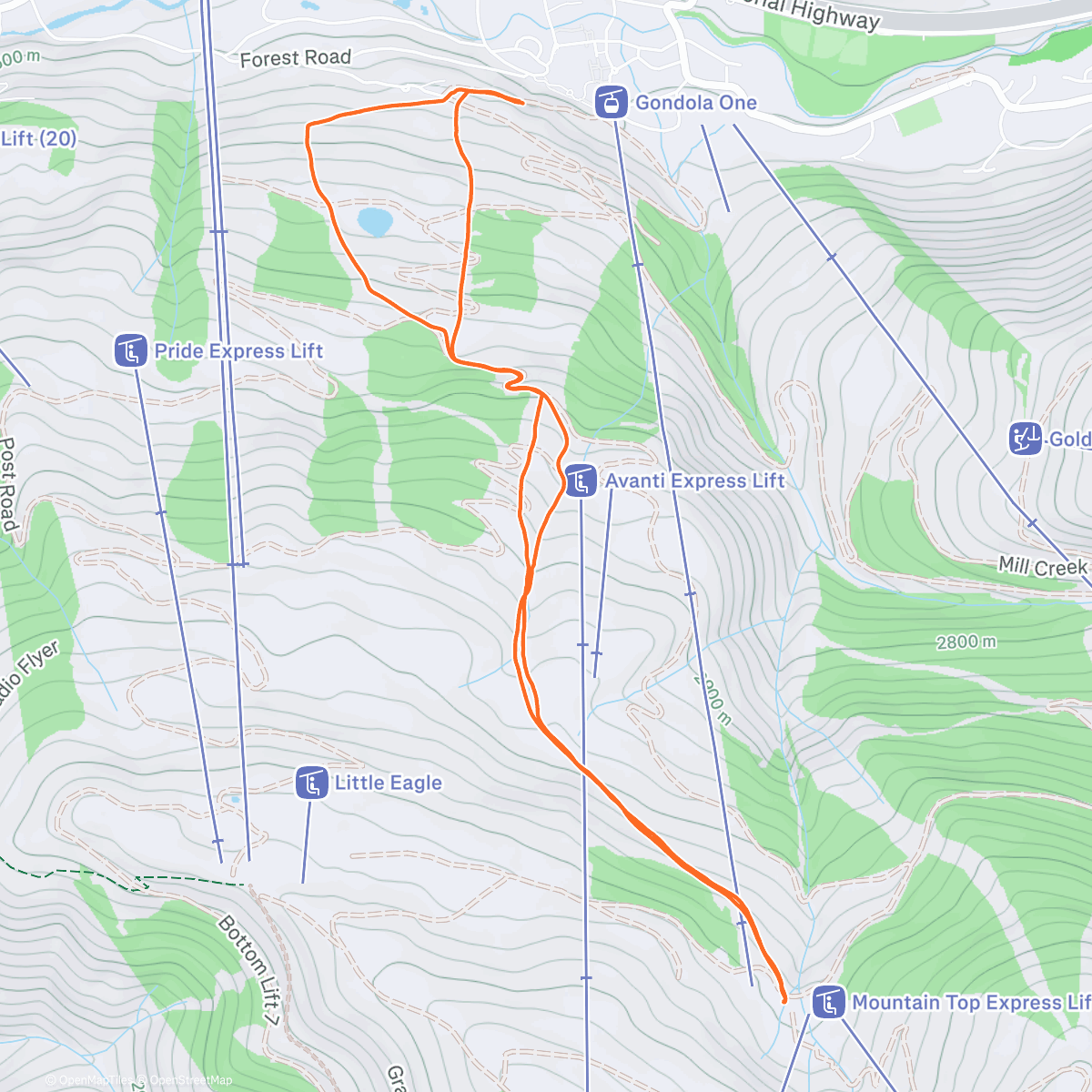 Map of the activity, Morning Skin