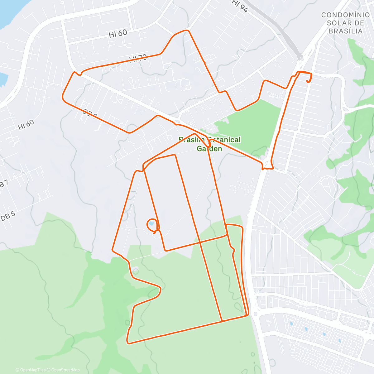 Map of the activity, JBB