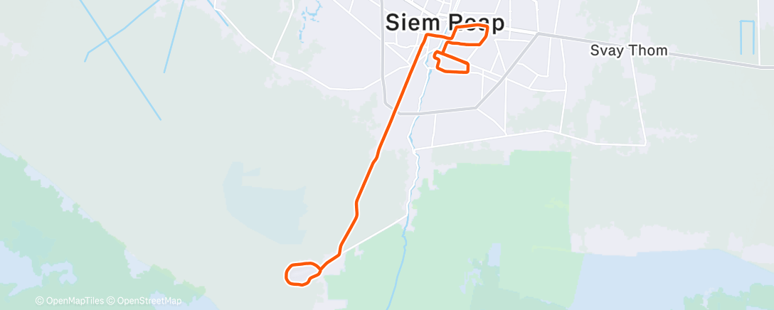 Карта физической активности (FulGaz - Siem Reap)