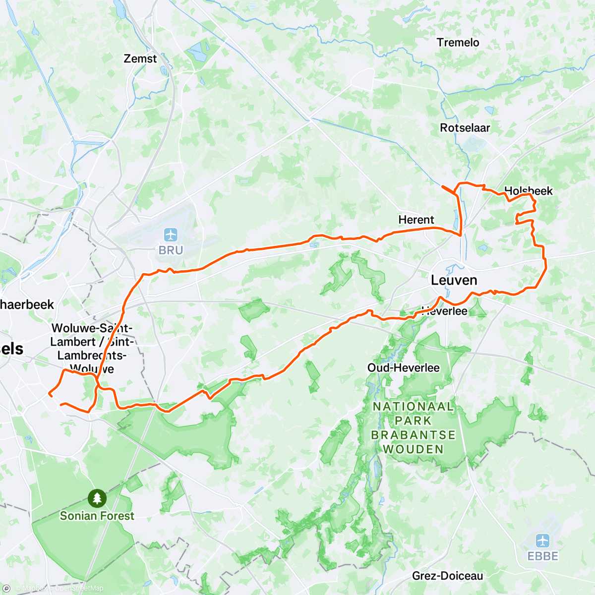 Map of the activity, Last ride of the year - cold and rainy headwind on the way back  🥶🌧️🎄