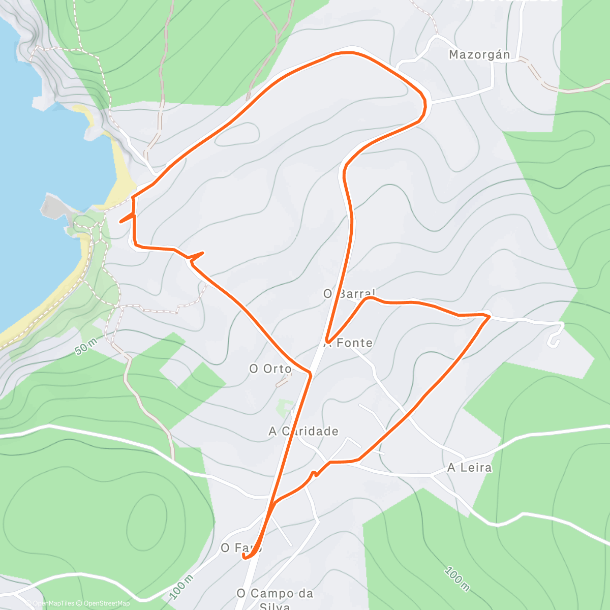 Карта физической активности (Chaleteando)