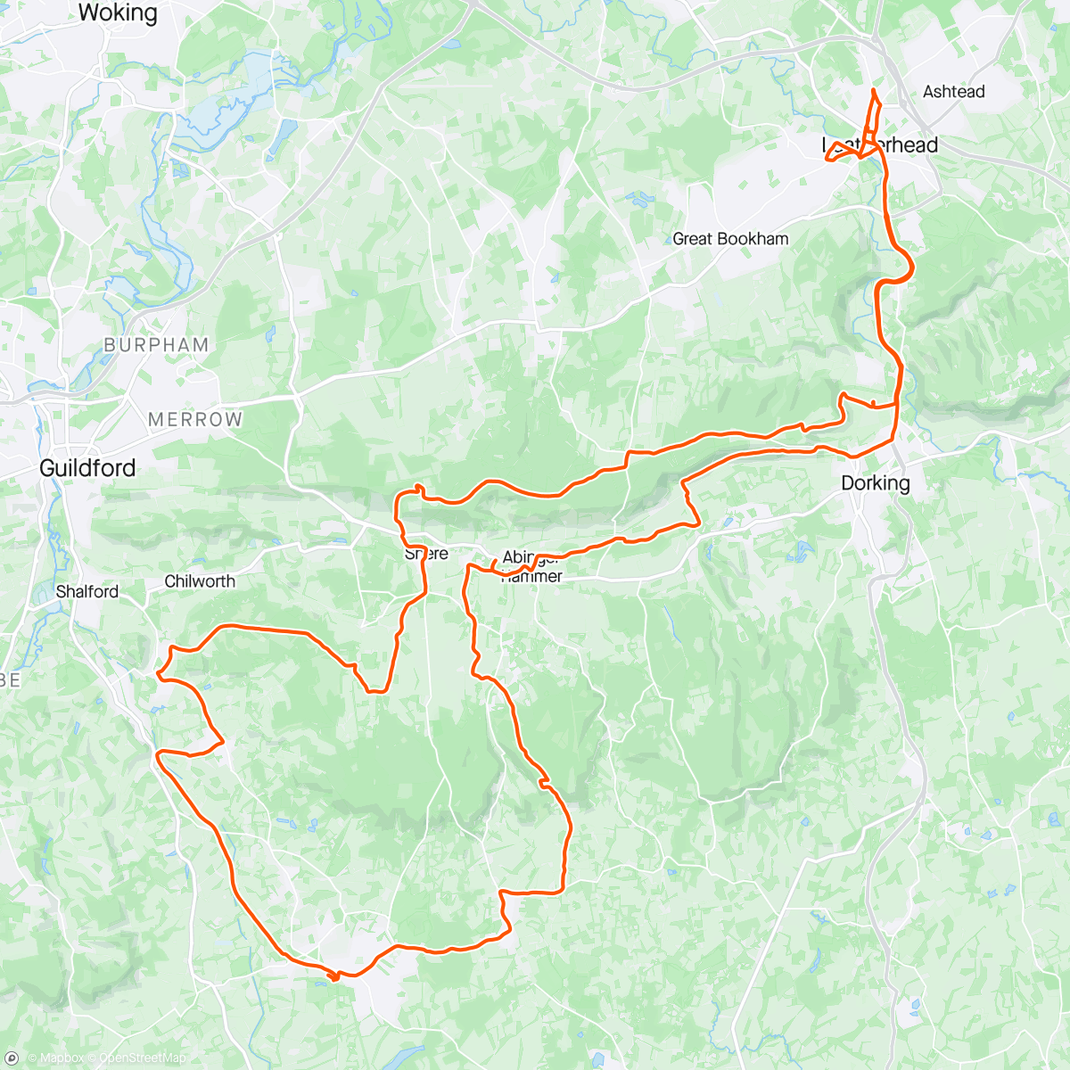 Map of the activity, Ferg off-road special
