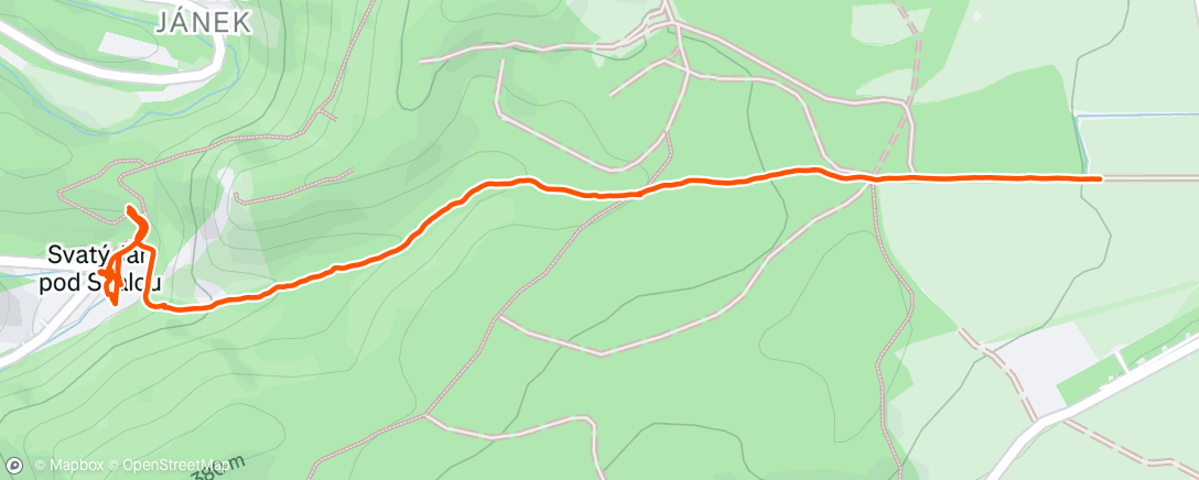 Map of the activity, Lunch Hike