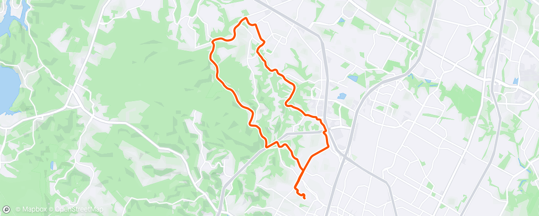 Map of the activity, Lunch Ride