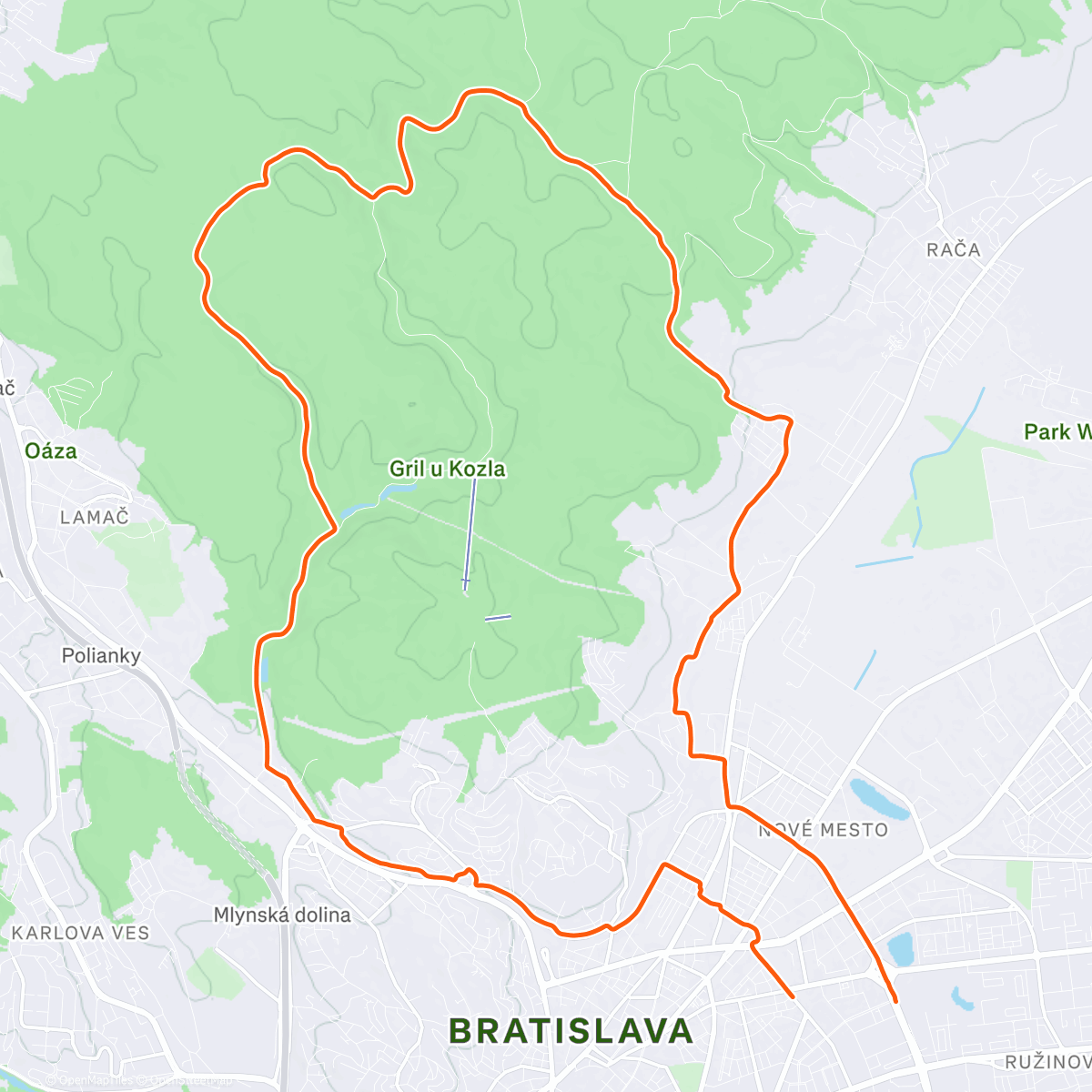 Map of the activity, Prevetrať šaláty