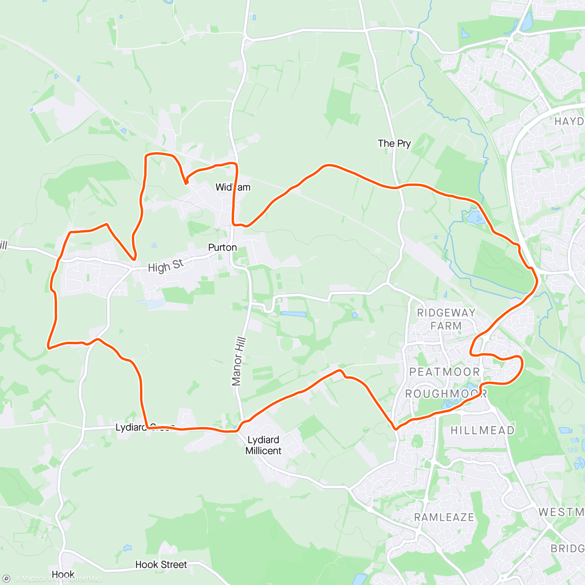 Map of the activity, Tuesday Evening Run. Threw a bit of off-road in there to see how the ankle held up. It protested and ached but it was ok.