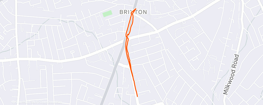 Map of the activity, Lunch Walk